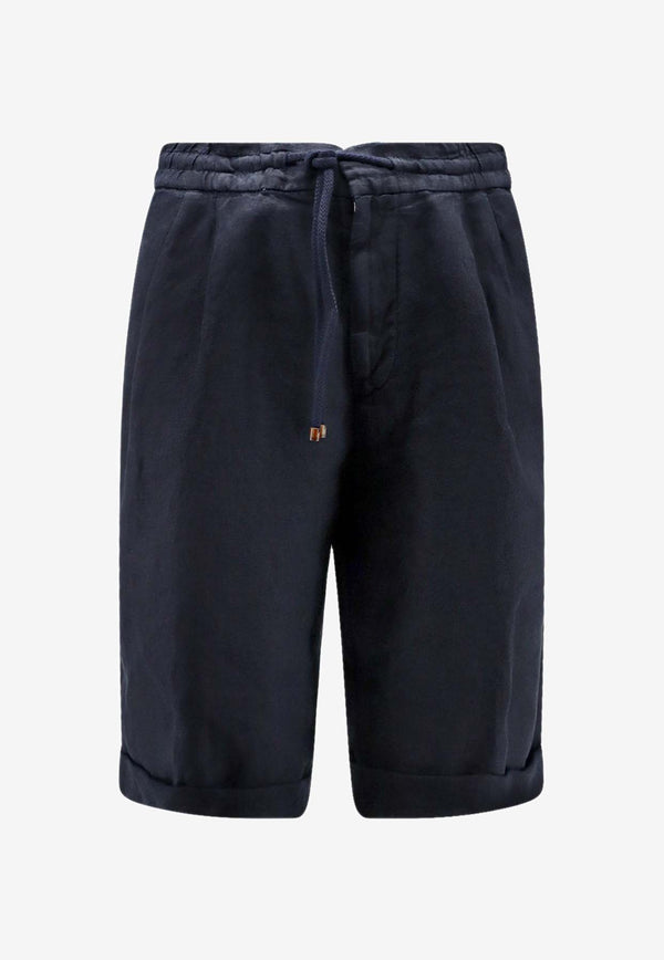 Brunello Cucinelli Drawstring Bermuda Shorts Blue M243DU0020C2517_Blue_40000192