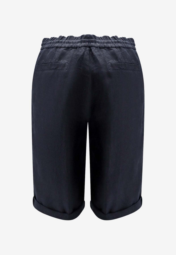 Brunello Cucinelli Drawstring Bermuda Shorts Blue M243DU0020C2517_Blue_40000192