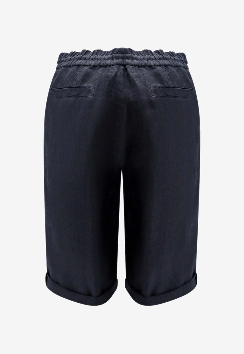 Brunello Cucinelli Drawstring Bermuda Shorts Blue M243DU0020C2517_Blue_40000192