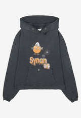 Paly Logo-Printed Hooded Sweatshirt 4U002Q3009VBKBLACK_Black_30009282