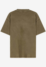 Represent Logo-Printed Crewneck T-shirt MLM10018059_VINTAGE KHAKI_41114609