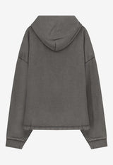 Represent Logo-Printed Hooded Sweatshirt MLM10043704_STAINED BLACK_41114694