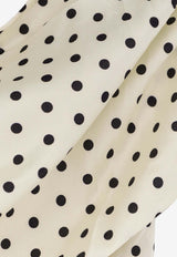 Self-Portrait Polka-Dots Satin Mini Dress RS26002SCCREAM_White_42176840