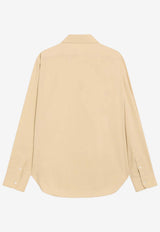 The Row Oversized Poplin Shirt Beige 10303W4075/R_THERO-SAN