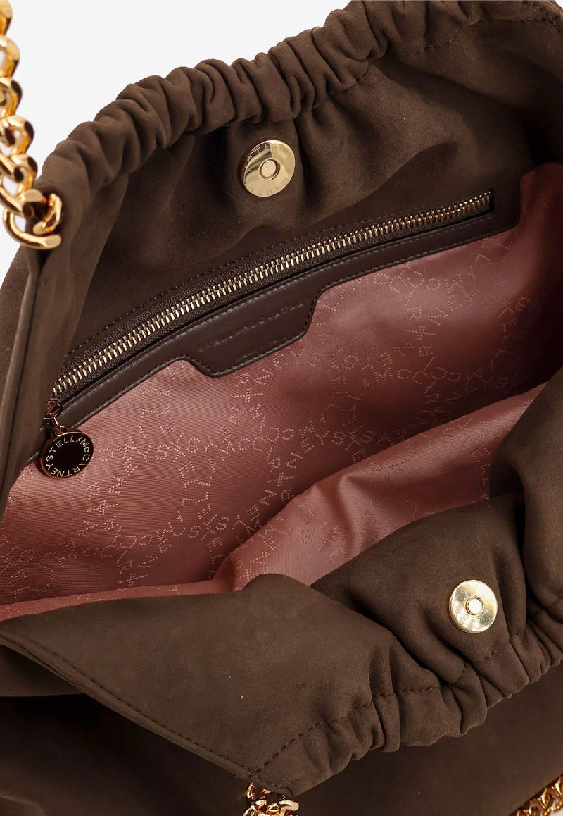 Stella McCartney Medium Falabella Faux Suede Shoulder Bag Brown 7B0180WP05432017_Brown_40022383