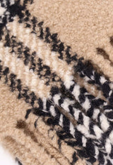 Burberry Checked Fringed Scarf Beige 8118013B9719_SAND_40017643