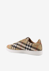 Burberry Canvas Checked Low-Top Sneakers Beige 8118846B9368_SAND IP CHECK_40017703