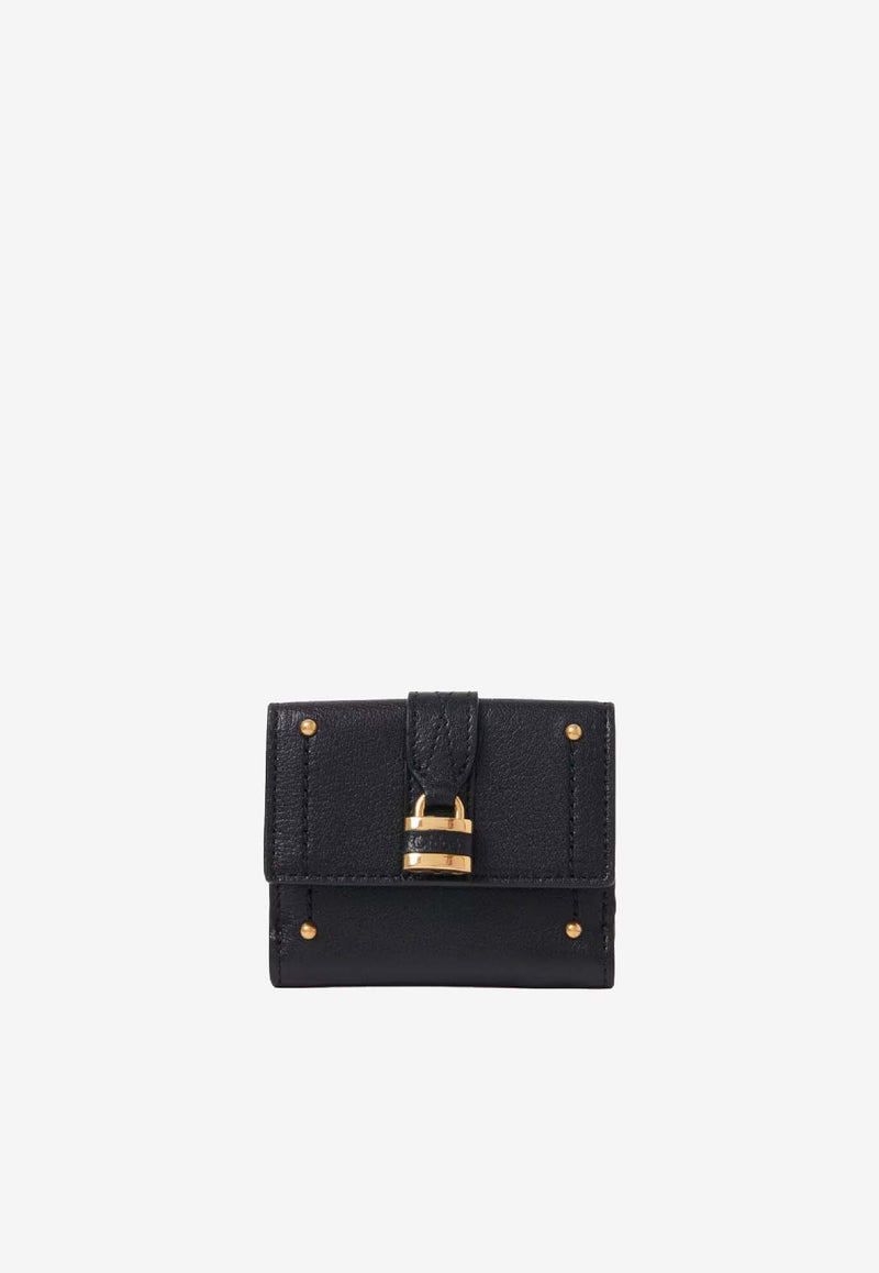 Chloé Mini Paddington Tri-Fold Wallet Black CH26SP914O37001_Black_41114668