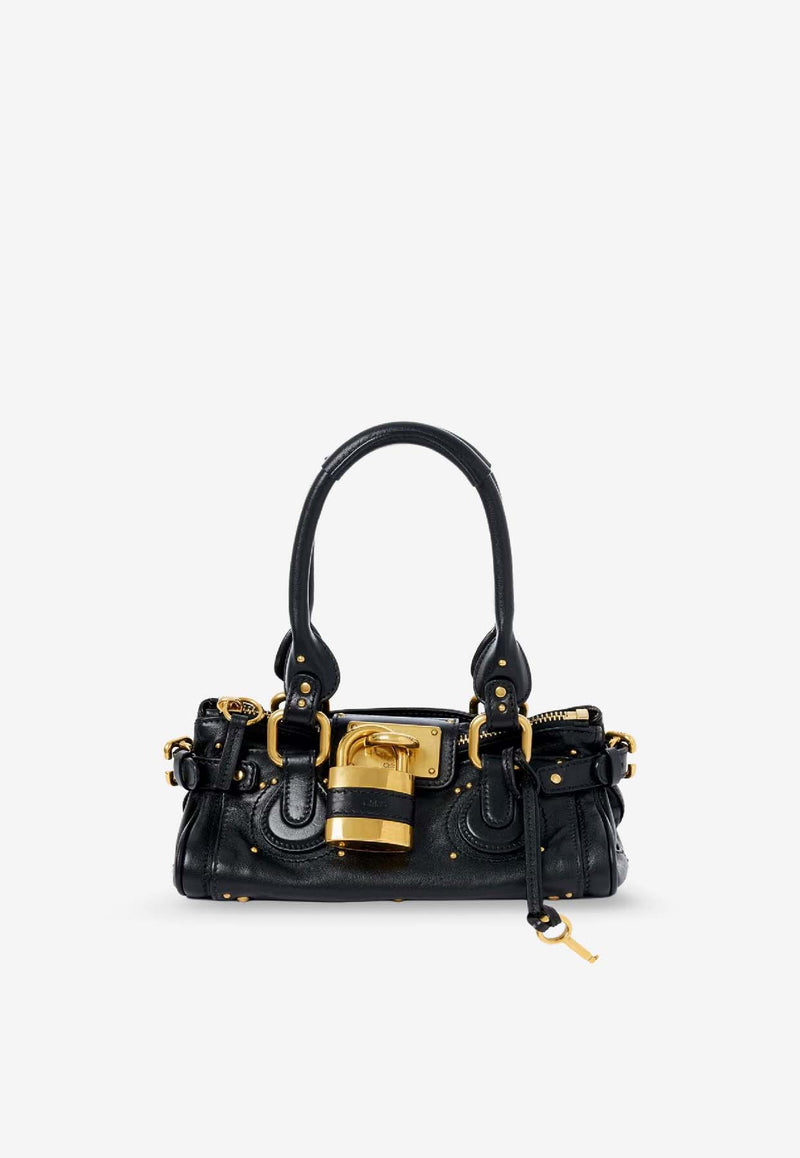 Chloé Small Paddington Shoulder Bag Black CH26SS805P75001_Black_41114625