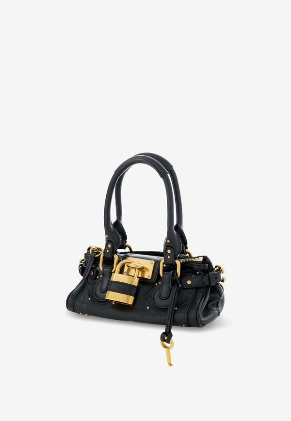 Chloé Small Paddington Shoulder Bag Black CH26SS805P75001_Black_41114625