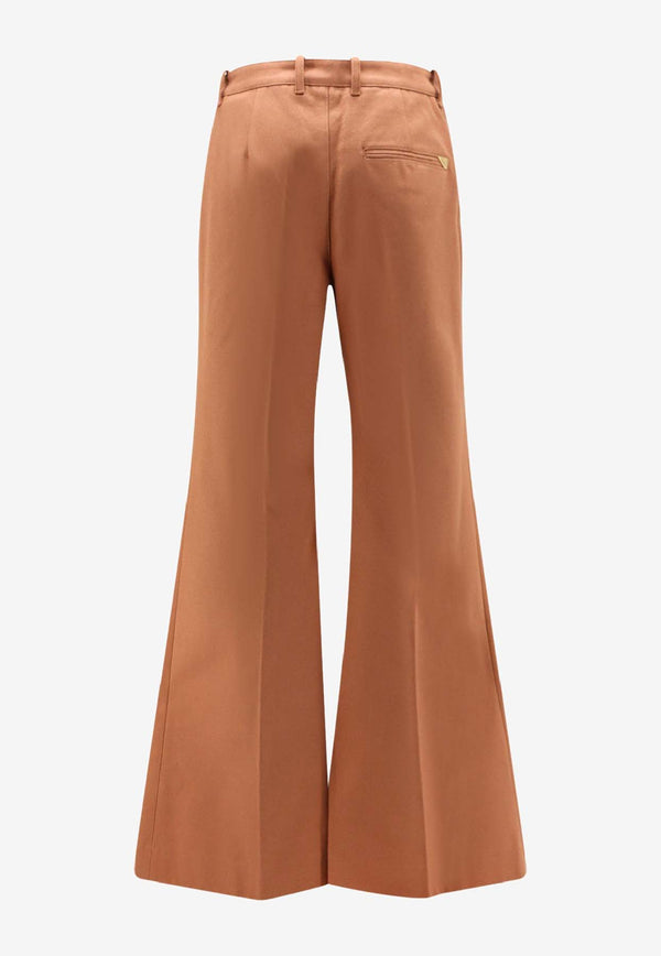 Chloé Wide-Leg Logo Pants Orange CH26SPA7604126S_Nougat_41114736