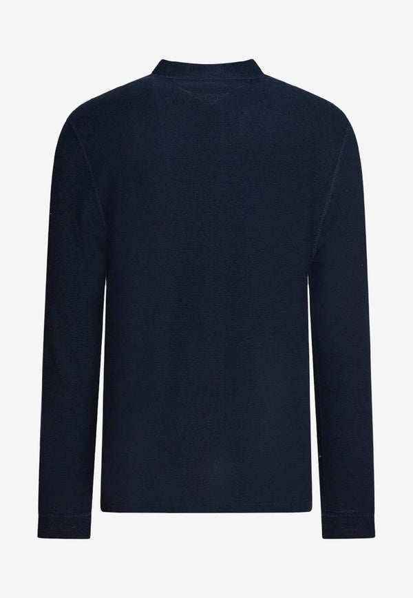 Brunello Cucinelli Serafino Long-Sleeved T-shirt Blue MW8661365C4481_Blue_40000070