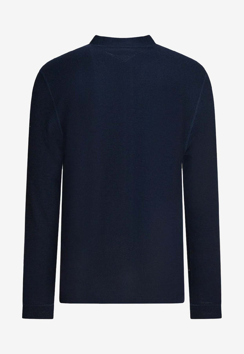 Brunello Cucinelli Serafino Long-Sleeved T-shirt Blue MW8661365C4481_Blue_40000070