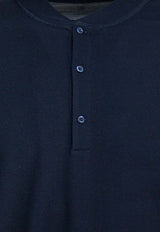 Brunello Cucinelli Serafino Long-Sleeved T-shirt Blue MW8661365C4481_Blue_40000070