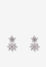 Self-Portrait Double Flower Drop Earrings Silver RS26619EASLSILVER_Silver_42176893