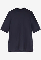 Brunello Cucinelli Logo Crewneck T-shirt Blue M0B131396C4425_Blue_40000146