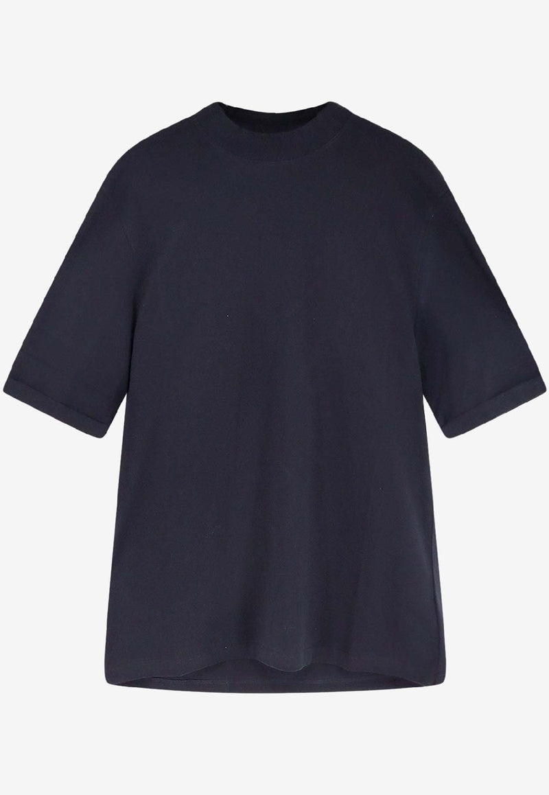 Brunello Cucinelli Logo Crewneck T-shirt Blue M0B131396C4425_Blue_40000146