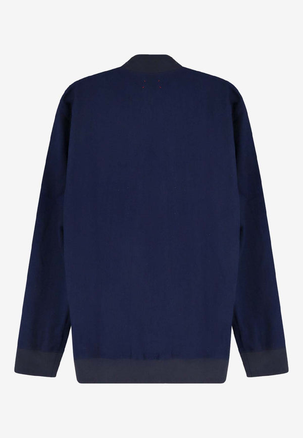 Kiton Ciro Paone Zip-Up Logo Sweatshirt Blue UMC032 H0969501BLUE_White_42176767