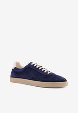 Brunello Cucinelli Suede Low-Top Sneakers Blue MZUMGLJ336CPG80_AVIO PANAMA NAVY_40000131