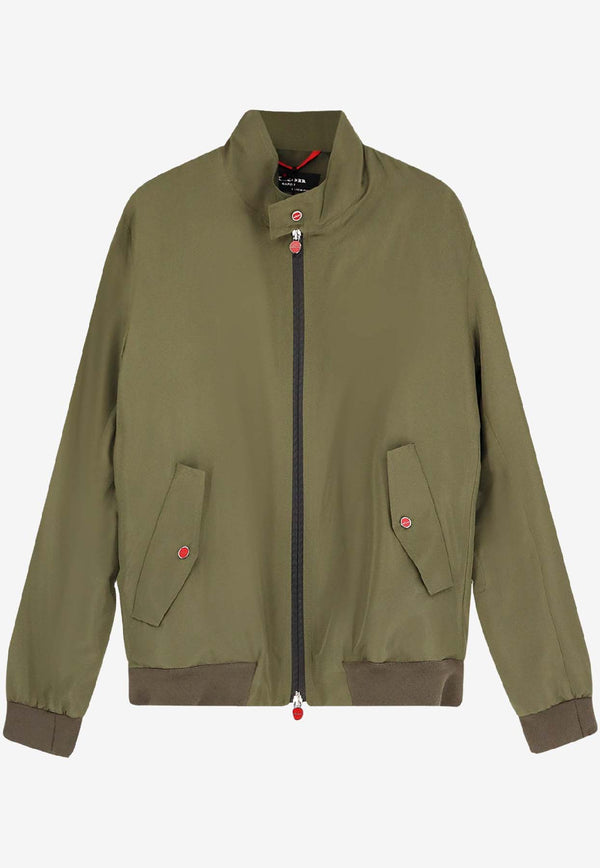 Kiton Ciro Paone Zip-Up Bomber Jackets Green UBLM03K0741H08_Red_42176841