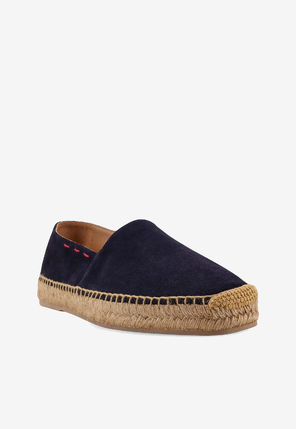 Kiton Ciro Paone Suede Logo Espadrilles Blue USSA070N0140201BLUE_Blue_42176903