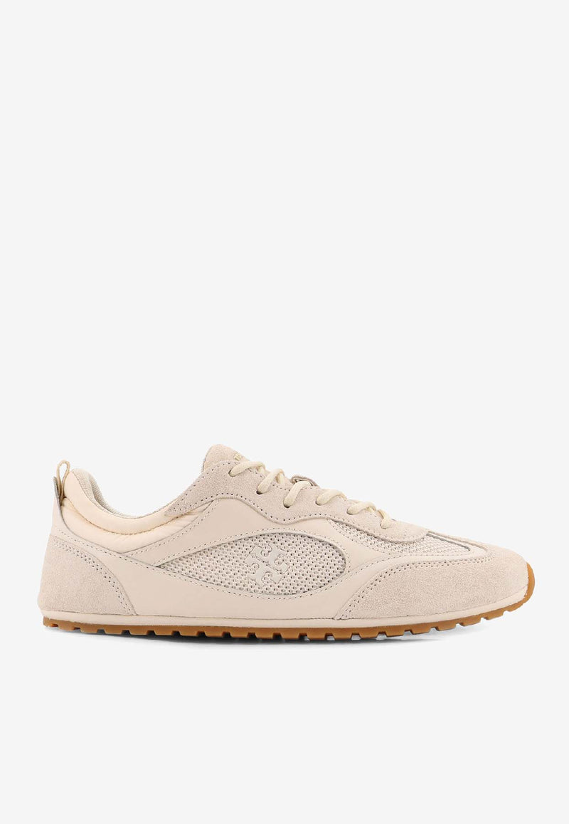 Tory Burch Field Suede and Mesh Low-Top Sneakers Beige 176839250_LIGHT CREAM_40005150