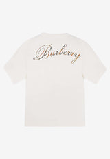 Burberry Signature Checked Logo T-shirt Beige 8119080B7078_CHALK_40025859
