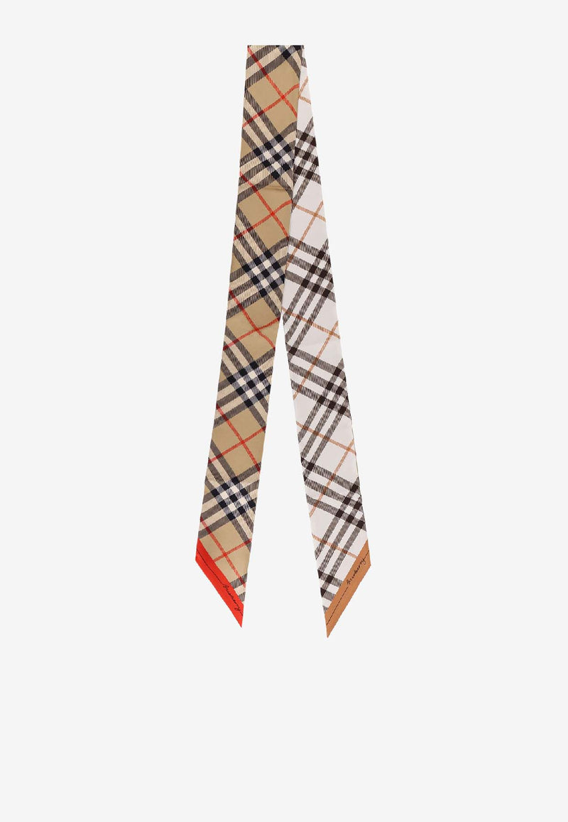 Burberry Signature Check Silk Tie Beige 8119963B9719_SAND_40017551