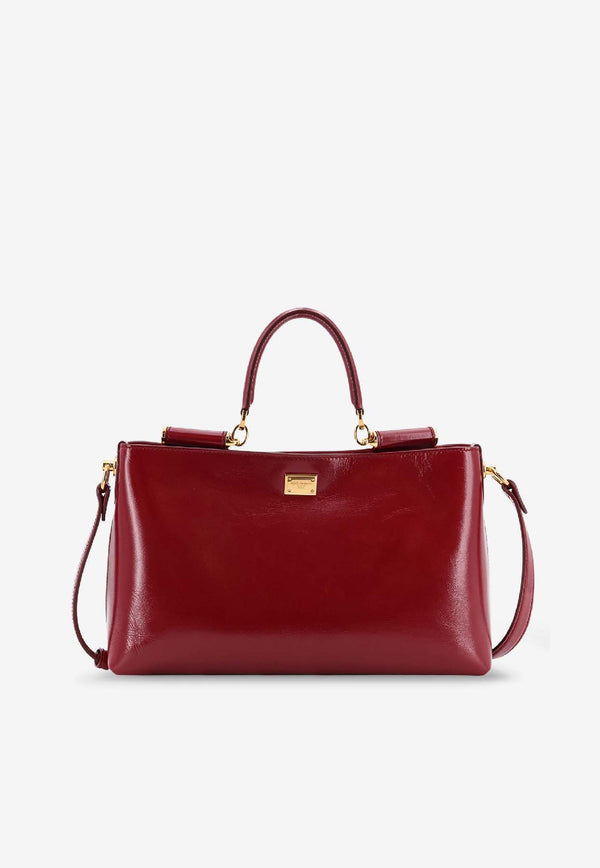 Dolce & Gabbana Vittoria Calfskin Handbag Red BB7896AZ00083028_TONO ROSSO SCURO_40005326