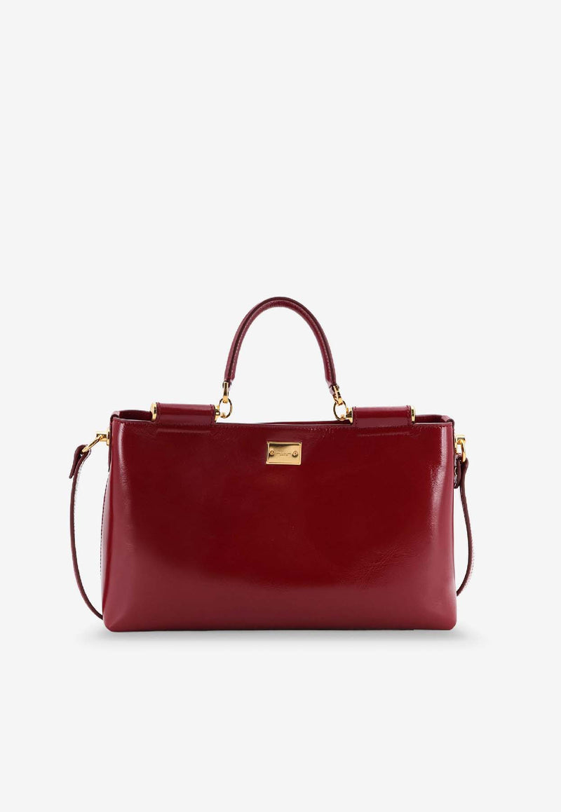 Dolce & Gabbana Vittoria Calfskin Handbag Red BB7896AZ00083028_TONO ROSSO SCURO_40005326