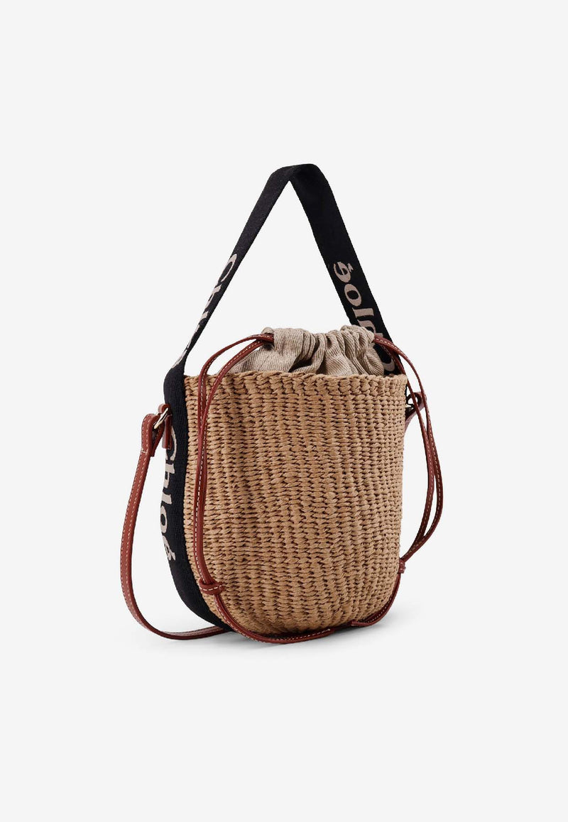 Chloé Small Woody Basket Bag Beige CHC23AS381L18915_Black - Beige 1_41114729