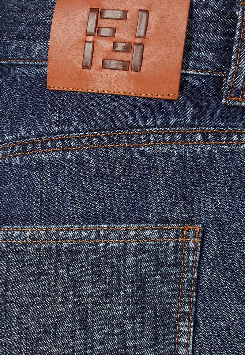 Fendi Logo Patch Mini Denim Shorts Blue FLP861AW82F1UKI_BLUEBERRY 26_41974902