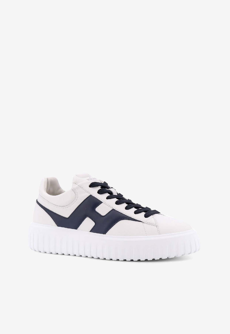Hogan H-Stripes Low-Top Sneakers White HXM6450FE91QZB11G1_Blue_41973172