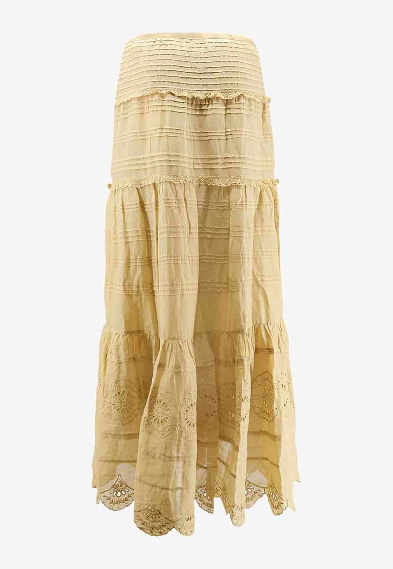 Isabel Marant Etoile Paoline Midi Ruffled Skirt Yellow JU0446FAD1J05E10LC_Light Ochre_41973299
