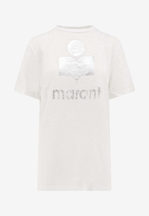 Isabel Marant Etoile Zewel Logo T-shirt Black TS0001FBA1N10E20WH_Black_41973116