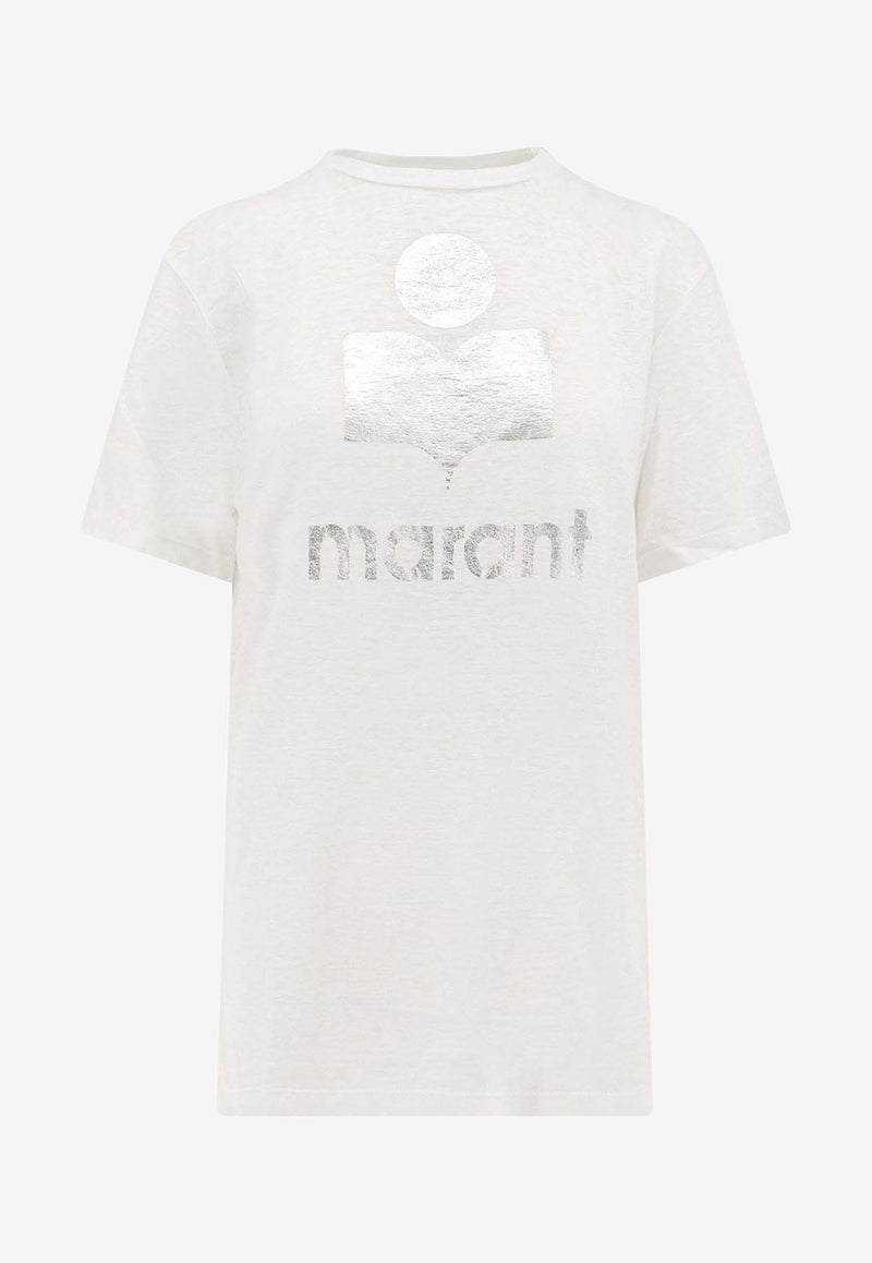 Isabel Marant Etoile Zewel Logo T-shirt Black TS0001FBA1N10E20WH_Black_41973116