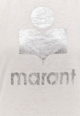 Isabel Marant Etoile Zewel Logo T-shirt Black TS0001FBA1N10E20WH_Black_41973116