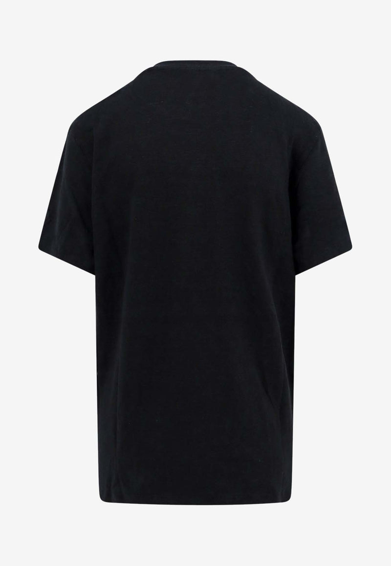 Isabel Marant Etoile Zewel Logo T-shirt Black TS0001FBA1N10E01BK_Black_41973168