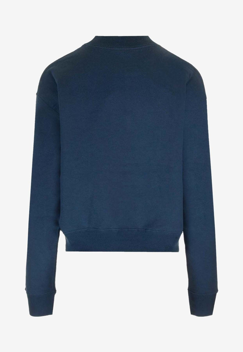 Chloé Logo Print Sweatshirt Blue CH24AJH121924C6_CLASSIC NAVY_41114733