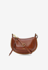 Isabel Marant Oskan Moon Leather Crossbody Bag Brown PP0003FAA1C01M50CO_Brandy_41973108