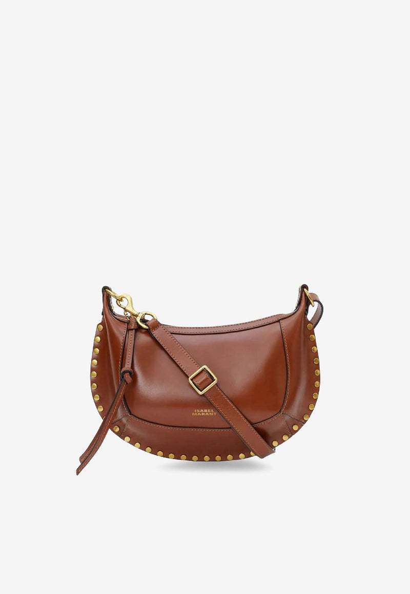 Isabel Marant Oskan Moon Leather Crossbody Bag Brown PP0003FAA1C01M50CO_Brandy_41973108