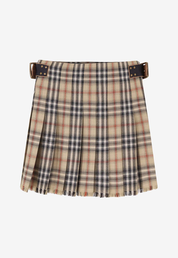 Burberry Checked Wrap Skirt Beige 8118152B9368_SAND IP CHECK_40017611