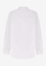 Burberry Long-Sleeved Buttoned Shirt White 8122007A1462_OPTIC  WHITE_40017414
