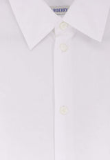 Burberry Long-Sleeved Buttoned Shirt White 8122007A1462_OPTIC  WHITE_40017414