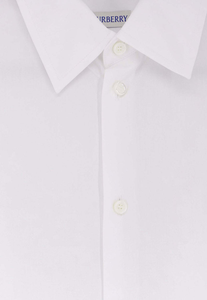 Burberry Long-Sleeved Buttoned Shirt White 8122007A1462_OPTIC  WHITE_40017414