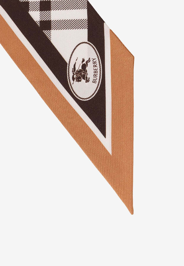 Burberry Checked Silk Tie Beige 8120320A4486_Pebble white_40017702