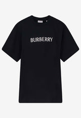 Burberry Logo Embroidered T-shirt Black 8122387A1189_Black_40017424
