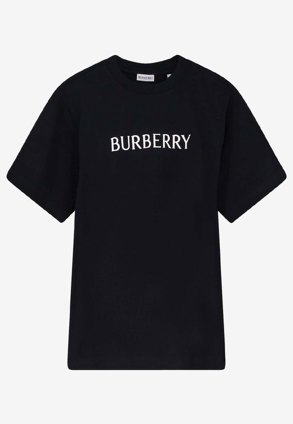 Burberry Logo Embroidered T-shirt Black 8122387A1189_Black_40017424