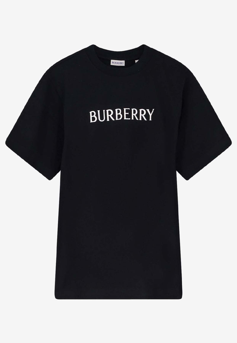 Burberry Logo Embroidered T-shirt Black 8122387A1189_Black_40017424