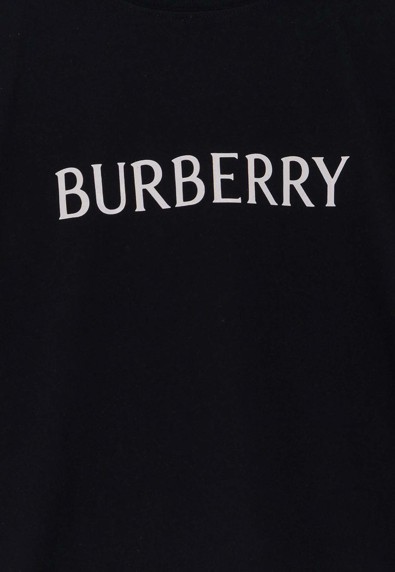 Burberry Logo Embroidered T-shirt Black 8122387A1189_Black_40017424